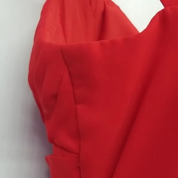 Wedding Prom Womens Red Sweet Heart Dress J.J's House, Altered See Measurements - Picture 8 of 12